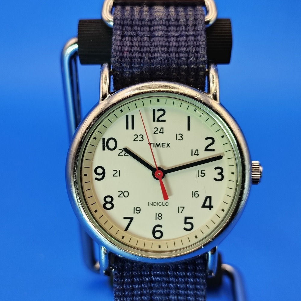 Vintage 2013 Timex Indiglo Weekender Easy Reader 38mm Mens Quartz Watch Restored